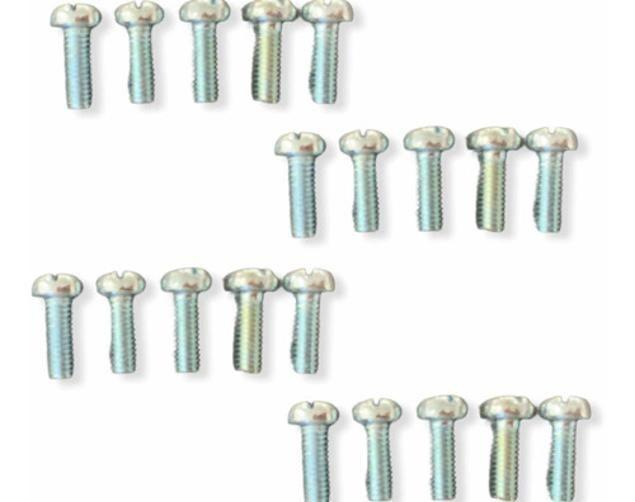 Imagem de Kit 20 Parafusos Hexagonal Phillips Zincado Prata (M6X16)
