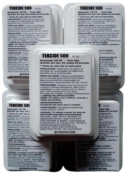 Imagem de Kit-20 Pastilhas Bactericida Tekcide-500 P50 10-TR para Refrigeração