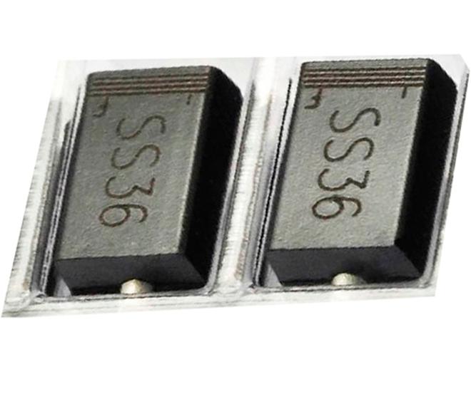 Imagem de Kit 20 peças diodo ss36 sk36 60v schottky