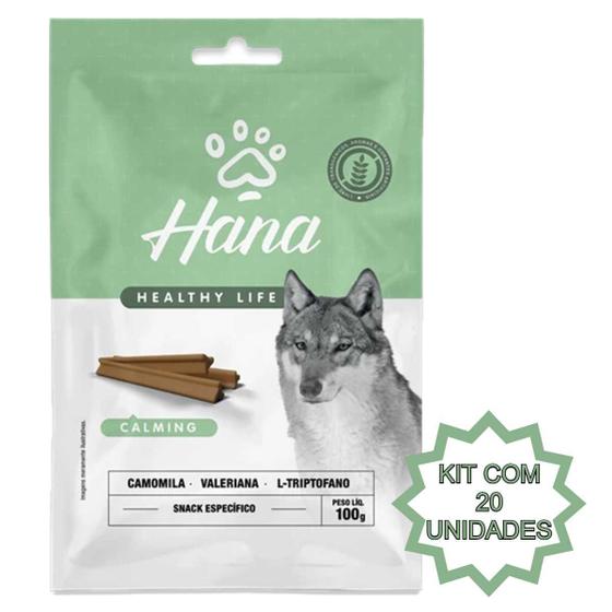 Imagem de Kit 20 Petisco Hana Para Cachorro Adulto Calming 100g