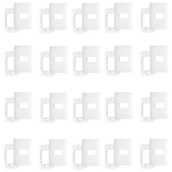 Imagem de Kit 20 Placas 4 X 2 1 Módulo Com Suporte Habitat Fame
