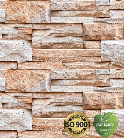 Kit 20 Placas EPS 3D Alto Relevo Textura Revestimento Térmico 50cm ...