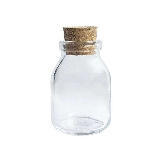 Imagem de Kit 20 Pote Vidro Sais de Banho 50ml com Rolha 