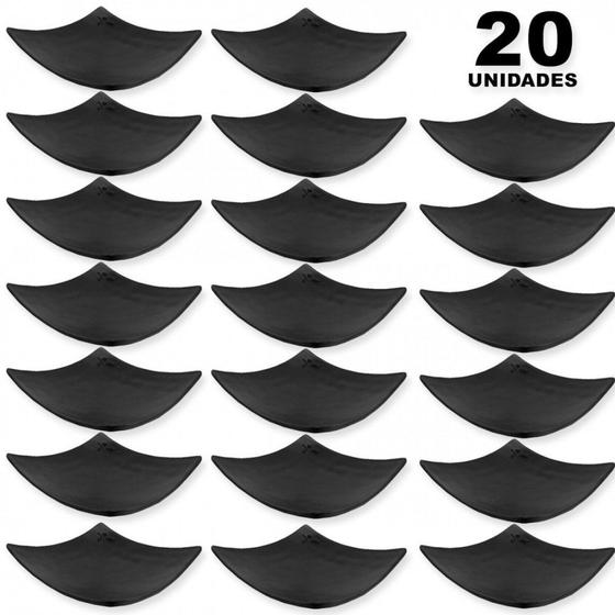 Kit 20 Pratos 15 Cm Quadrado Concavo Preto para Sushi em Melamina / Plastico Utilgoods Menor preço em Kit 20 Pratos 15 Cm Quadrado Concavo Preto para Sushi em Melamina / Plastico Utilgoods