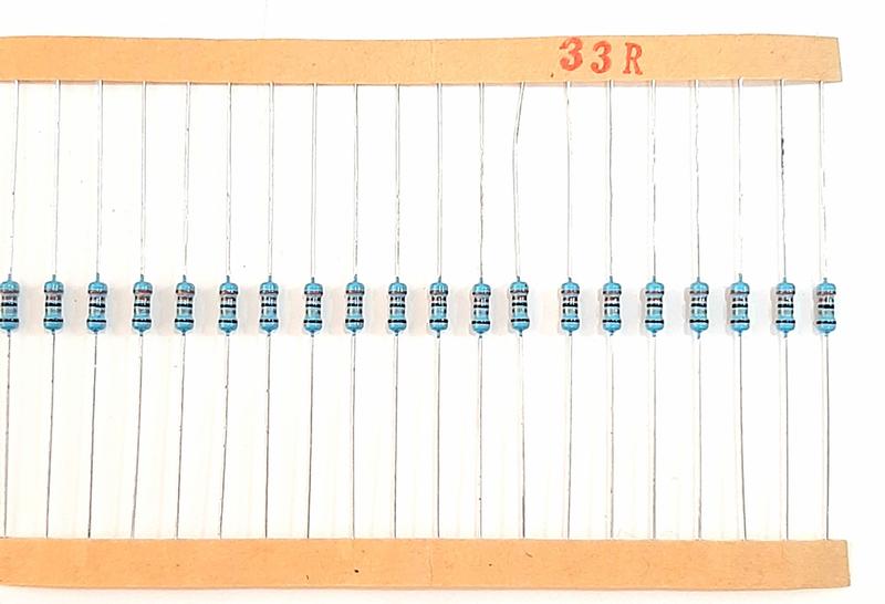 Imagem de Kit 20 Resistor de Precisão 33R 1/4w 1%