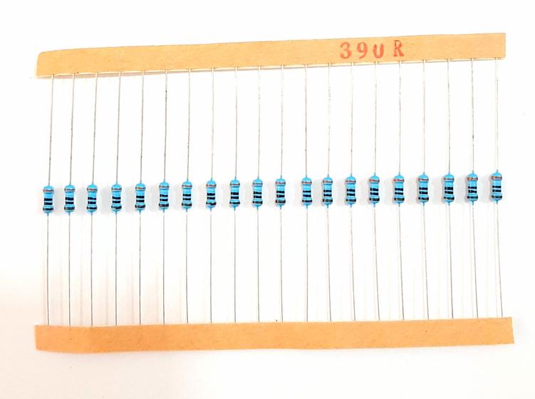 Imagem de Kit 20 Resistor de Precisão 390R 1/4w 1%