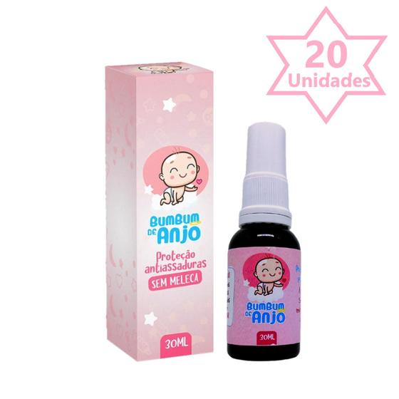 Imagem de kit 20 Spray Óleo Proteção Antiassaduras Assadura bumbum de anjo baby Ozônio Copaíba Lavanda