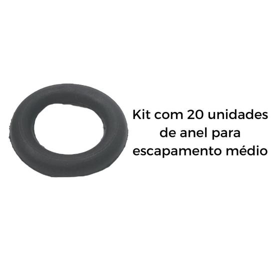 Imagem de Kit 20 Unidades Anel Escapamento Carro Chevette/Opala/Kadett