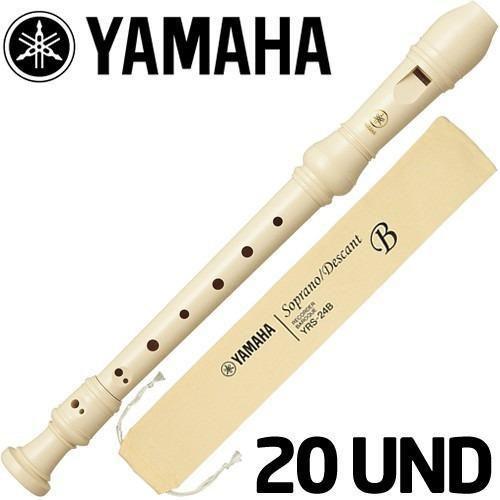 Imagem de Kit 20 Unidades Flauta Doce Barroca Resina Abs Yrs24B Yamaha