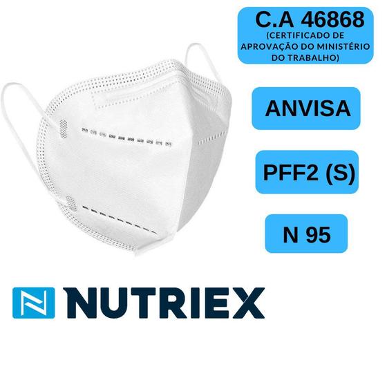 Imagem de KIT 20 unidades Máscara de Proteção PFF2 N95 - Nutriex (original)