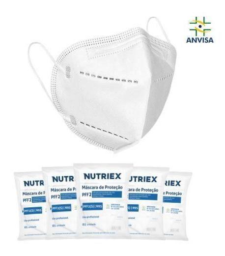 Imagem de Kit 20 unidades Máscaras Pff2 N95 Nutriex Proteção Respiratória Kn95 Procedimento Inmetro Respirador