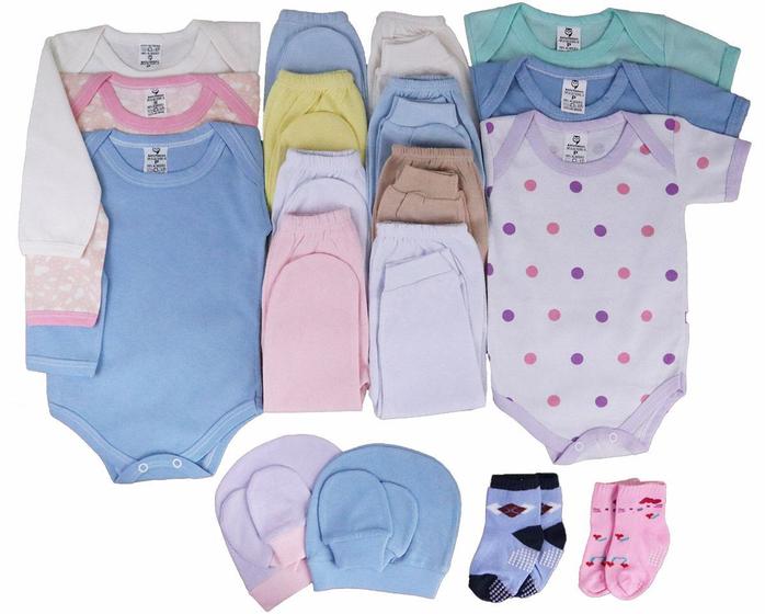 Imagem de Kit 21 Peças Maternidade Roupa De Bebê Menina E Menino