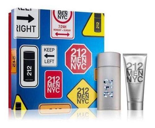 Imagem de Kit 212 Men Carolina Herrera Edt 100ml + After Shave 100ml