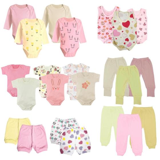 Imagem de Kit 23 Pçs Enxoval Roupa Bebê Meia Estação Menino Menina 