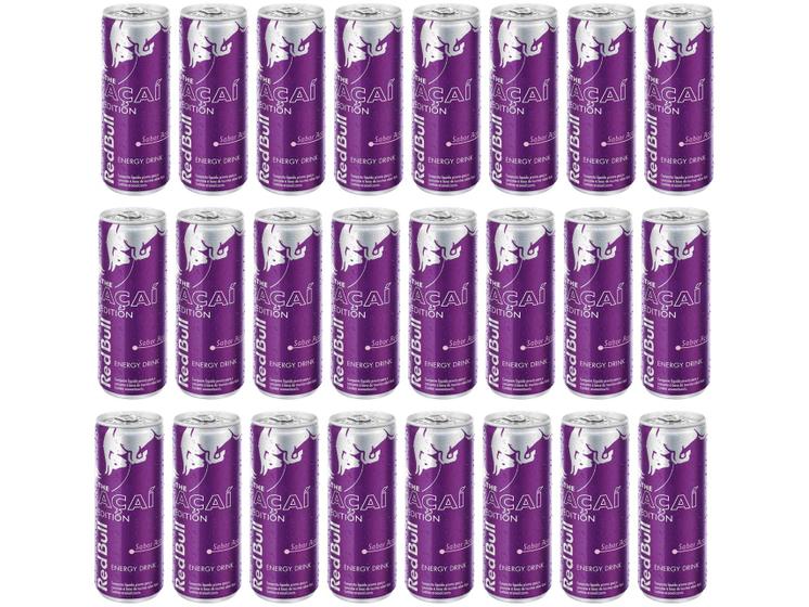 Imagem de Kit 24 Bebidas Energéticas Red Bull Açaí Edition