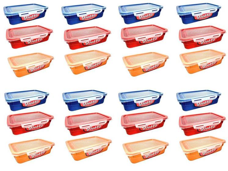Kit 24 Potes Marmitas Fitness 460ml Para Freezer Microondas Menor preço em Kit 24 Potes Marmitas Fitness 460ml Para Freezer Microondas