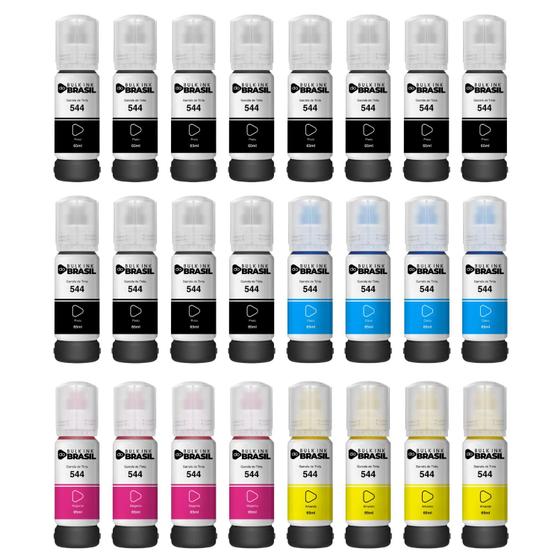 Imagem de KIT 24 Refil de Tinta Para Epson T544 L3150, L3110, L5190, L3250, L3210, L5290, L5593