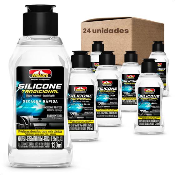 Imagem de Kit 24 Silicones Tradicional Secagem Rápida Proauto 130ml