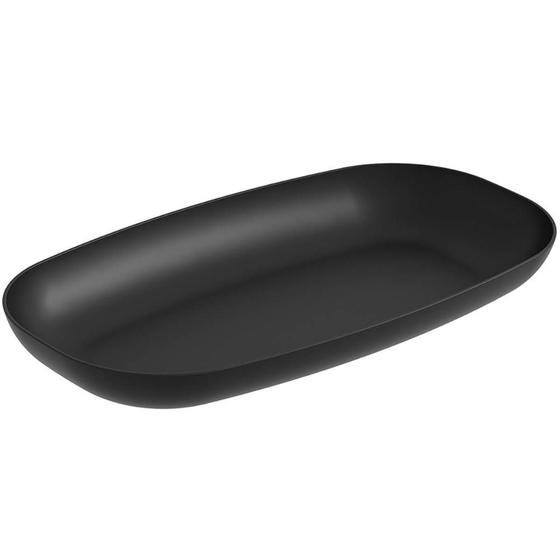 Imagem de Kit 24 Travessas Bandeja 38x21cm Servir Petisco Sushi Oriental Retangular Preta Coza Uno