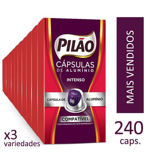 Kit 240 Cápsulas Café Pilão Mais Vendidos Menor preço em Kit 240 Cápsulas Café Pilão Mais Vendidos