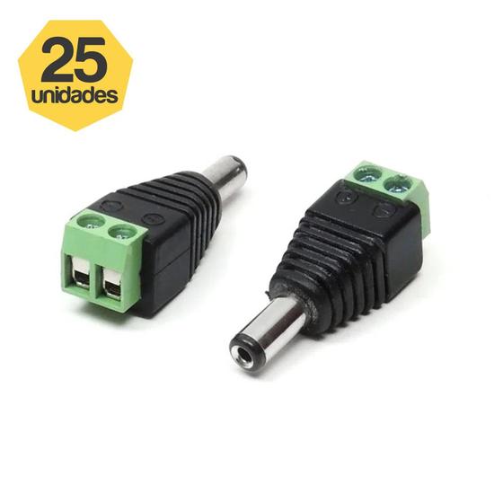 Imagem de Kit 25 Adaptador Borne para P4 Macho