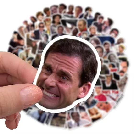 Imagem de Kit 25 Adesivos Sticker Memes Series de tv televisão the Office Comedia Zueira Prova D'água