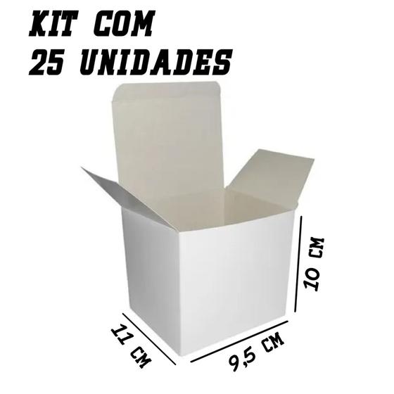 Imagem de Kit 25 Caixinhas Para Caneca / Xícara 325ml 9cm x 11cm x 10cm Pré Montadas