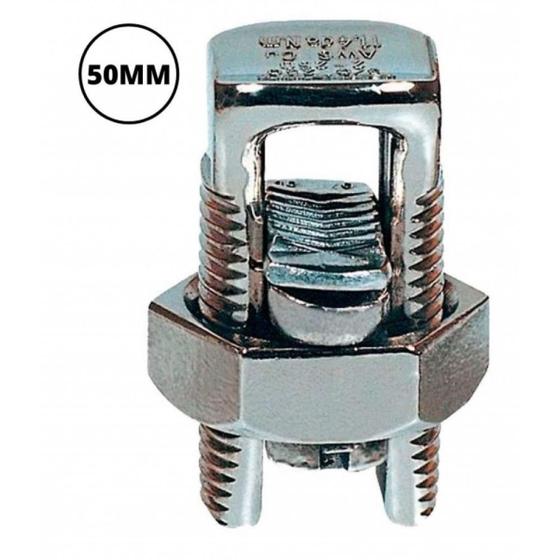 Imagem de Kit 25 conector parafuso split bolt 50mm pressao intelli 1805