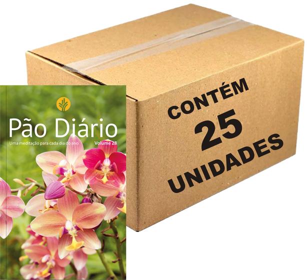 Imagem de Kit 25 Livros Pão Diário Vol. 28 - Devocional Ano 2025 Capa Flores