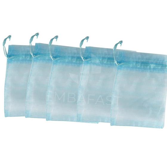 Imagem de Kit 25 Sacos Organza Grande 30x40 Cores Saquinho Tule Voil Embalagem Roupa Sapato Tecido Festa