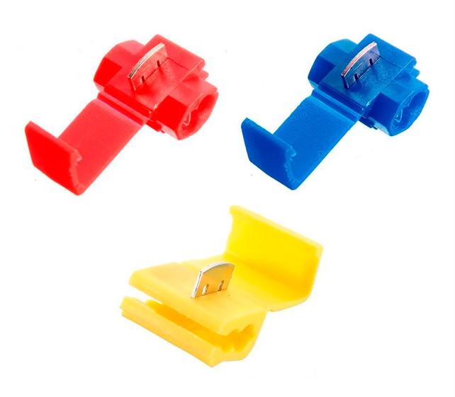 Kit 250 Conector Elétrico Derivação Emenda Fios 0,75mm A 6mm - Con-Fio ...