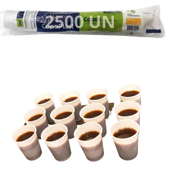 Imagem de kit 2500 copos café chá suco p/ consultório clínica 50ml