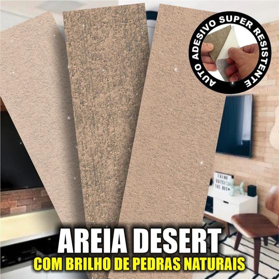 Kit 29 placas 3d Tijolinho Autocolante de Pedra natural -