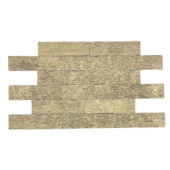 Kit 290 Tijolinhos Autocolante 3D Estilo Pedra Lavável Fácil Instalação E Acabamento Rústico Brick -
