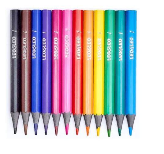 Imagem de Kit 2cx de 12 Un Lápis mini lápis de cor infantil- Linha eco