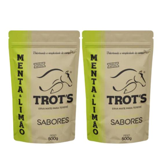 Imagem de Kit 2erva Mate Tereré Premium Trot's Sabor Menta & Limão