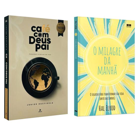 Imagem de Kit 2livros, Café com Deus Pai + O Milagre Da Manhã, O Segredo para Transformar Sua Vida (antes das 8 horas), Junior Rostirola, Hal Elrod