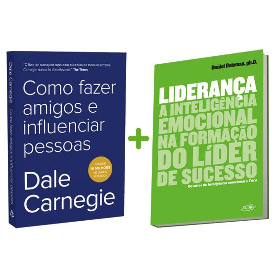 Imagem de Kit 2livros, Como Fazer Amigos e Influenciar Pessoas + Liderança, A Inteligência Emocional, Clássico Sobre como Multiplicar Riqueza