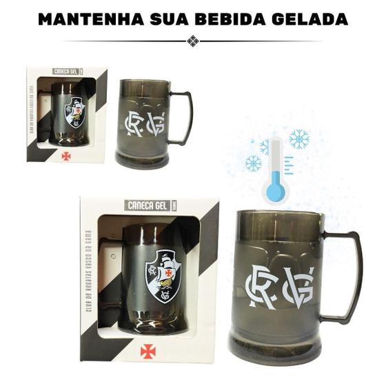 Imagem de Kit 2Un Caneca Copo Gel 300Ml Isolante Térmico Chopp Cerveja