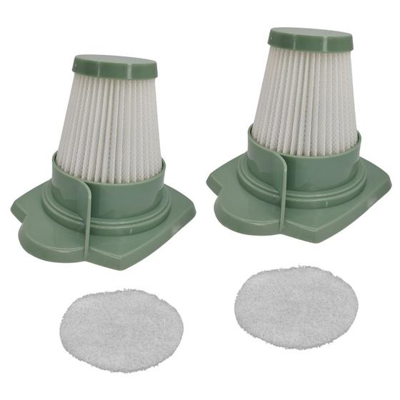 Imagem de Kit 2un Filtro Hepa Verde e Espuma Compatível com Aspirador Electrolux Power Speed STK12