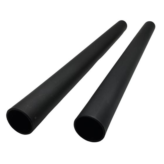 Imagem de Kit 2un Tubo Extensor Prolongador Plástico Preto Compatível com Aspirador WAP GT Profi 20L 20000122