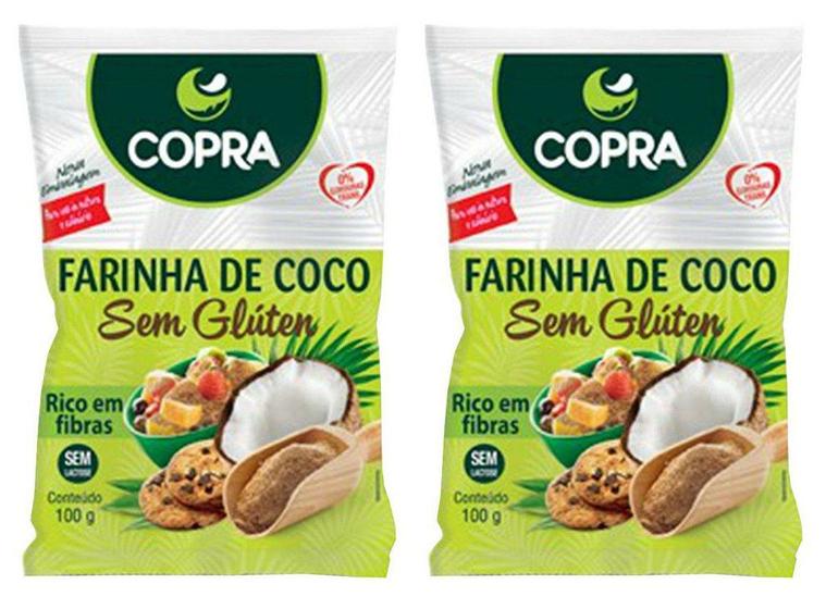 Imagem de Kit 2uni Farinha de Coco 100gr - Copra