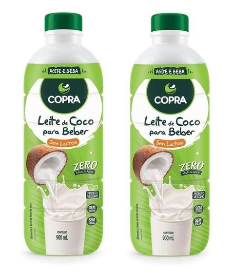 Kit 2uni Leite de Coco pronto para beber 900ml - Copra Menor preço em Kit 2uni Leite de Coco pronto para beber 900ml - Copra