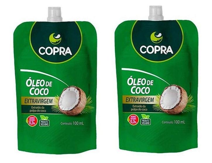 Imagem de Kit 2uni Óleo de Coco Extravirgem 100ml pouch - Copra