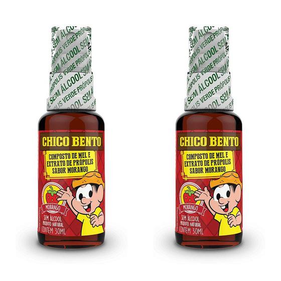 Imagem de Kit 2uni Própion Chico Bento - Spray com Mel e Morango Sem Álcool (30ml) - Baldoni