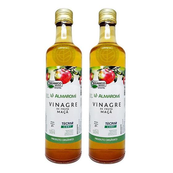 Imagem de Kit 2uni Vinagre de Maçã Orgânico 500ml - Almaromi