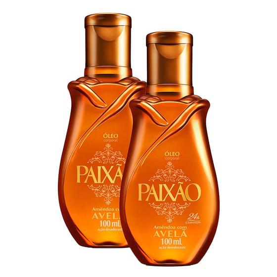 Imagem de Kit 2X 100ml Óleo Corporal Paixão Amêndoa com Avelã