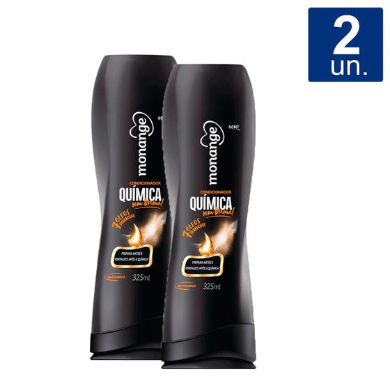 Imagem de Kit 2X 325ml Condicionador Monange Química Sem Drama!