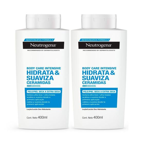 Imagem de Kit 2X 400ml Hidratante Corporal Neutrogena Body Care Intensive Hidrata & Suaviza