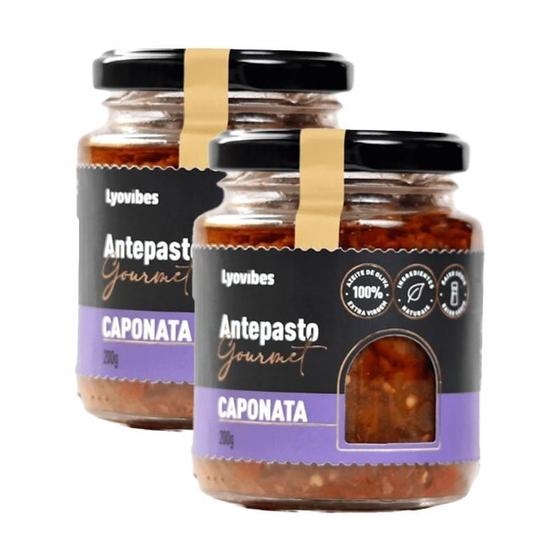 Imagem de Kit 2X: Antepasto Caponata Gourmet Lyovibes 200G